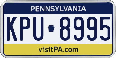 PA license plate KPU8995