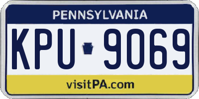 PA license plate KPU9069