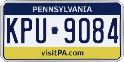 PA license plate KPU9084