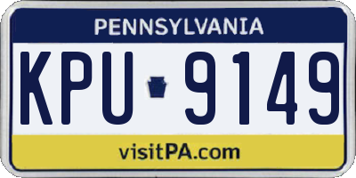 PA license plate KPU9149