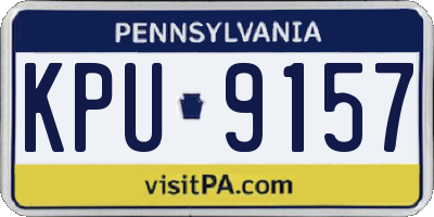 PA license plate KPU9157