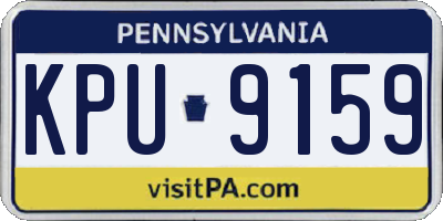 PA license plate KPU9159