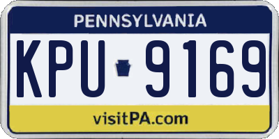 PA license plate KPU9169