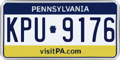 PA license plate KPU9176