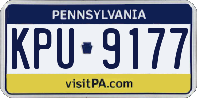 PA license plate KPU9177