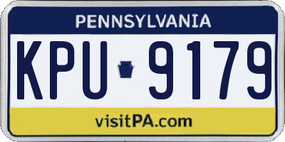 PA license plate KPU9179
