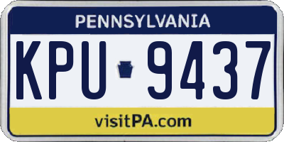 PA license plate KPU9437
