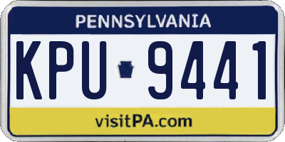 PA license plate KPU9441