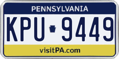 PA license plate KPU9449