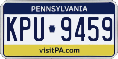PA license plate KPU9459