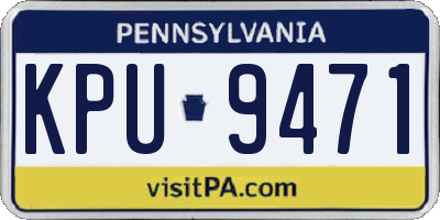 PA license plate KPU9471
