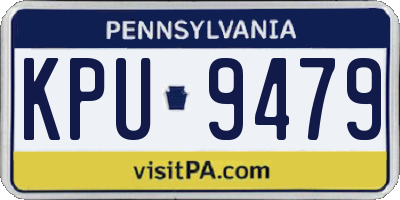 PA license plate KPU9479