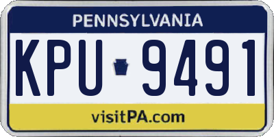 PA license plate KPU9491
