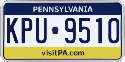 PA license plate KPU9510