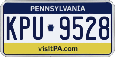 PA license plate KPU9528