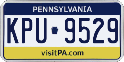 PA license plate KPU9529