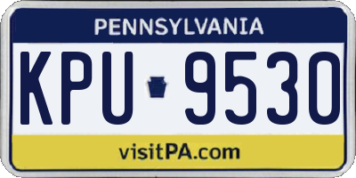 PA license plate KPU9530
