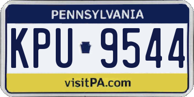 PA license plate KPU9544