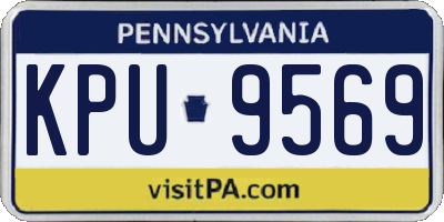 PA license plate KPU9569