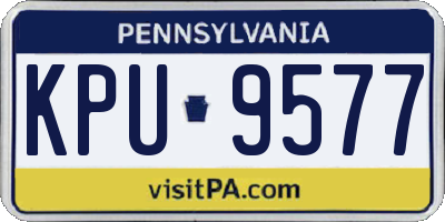 PA license plate KPU9577