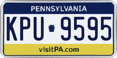 PA license plate KPU9595