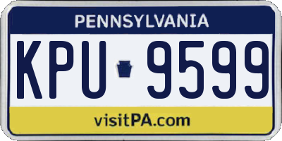 PA license plate KPU9599