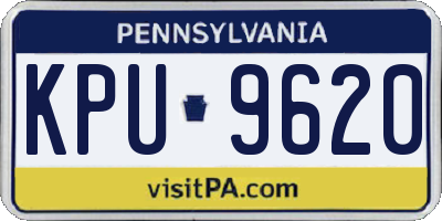 PA license plate KPU9620