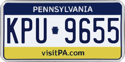 PA license plate KPU9655