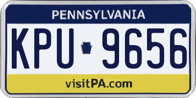 PA license plate KPU9656