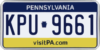 PA license plate KPU9661