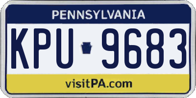 PA license plate KPU9683