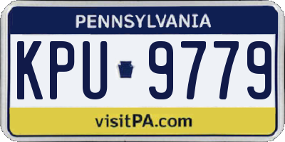 PA license plate KPU9779