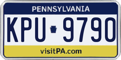 PA license plate KPU9790