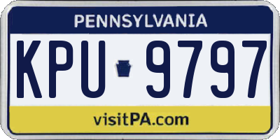 PA license plate KPU9797