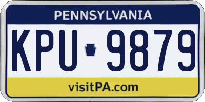 PA license plate KPU9879