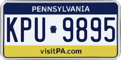 PA license plate KPU9895