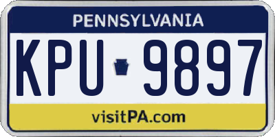 PA license plate KPU9897