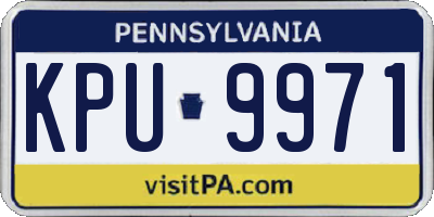 PA license plate KPU9971