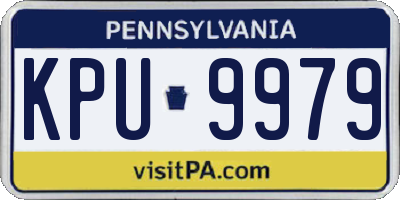 PA license plate KPU9979