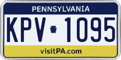 PA license plate KPV1095