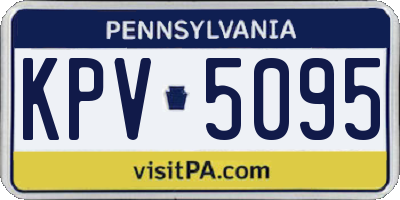 PA license plate KPV5095