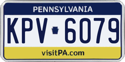 PA license plate KPV6079