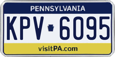 PA license plate KPV6095