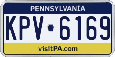 PA license plate KPV6169