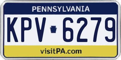 PA license plate KPV6279