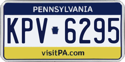 PA license plate KPV6295