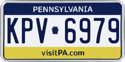PA license plate KPV6979