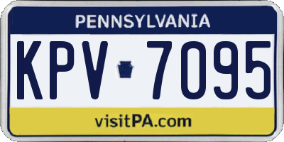 PA license plate KPV7095