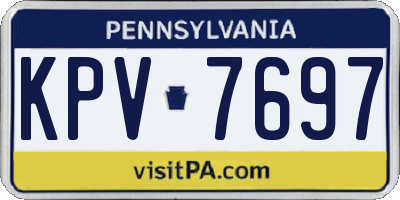 PA license plate KPV7697