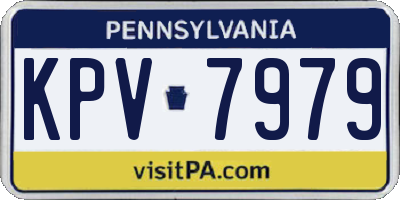 PA license plate KPV7979